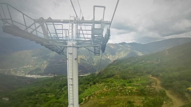 Stop motion video passing through Chicamocha Canyon near Bucaramanga, Colombia