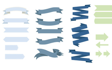 Vector set ribbons