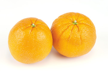fresh orange isolated on white background