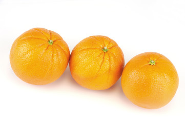 fresh orange isolated on white background