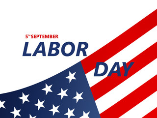 Fototapeta na wymiar Labor Day Sale vector illustration