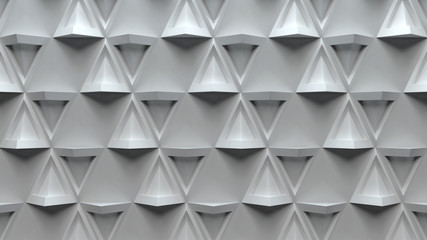 3d abstract background with repeating pyramid forms