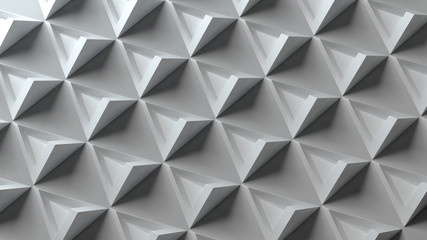 3d abstract background with repeating pyramid forms