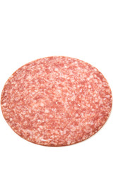 Salami Scheibe Isoliert