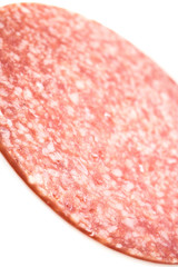 Salami Scheibe Isoliert
