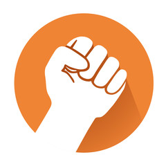 This is an illustration of a raised fist