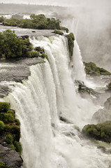 Waterfall cascade in the Iguazu