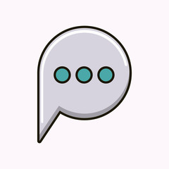 speech bubble message isolated icon vector illustration design