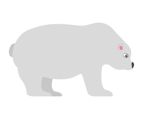 polar bear isolated icon