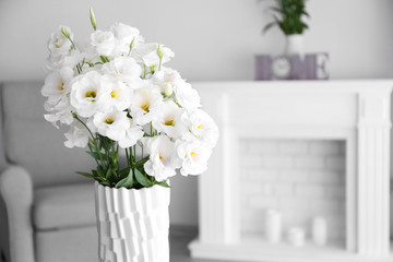 Beautiful flower bouquet in modern interior