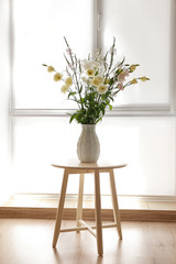Beautiful flower bouquet in modern interior