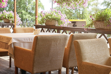 Cozy cafe interior