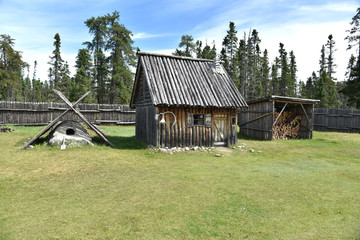 Old hut in the wilderness 