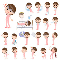 patient woman About the sickness