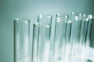 Test tubes on dark background