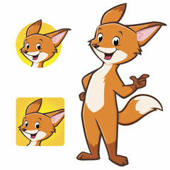 Cute Cartoon Fox