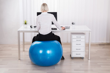 Businesswoman Working In Office