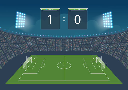 Stadium for game in football