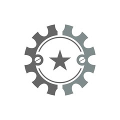 bike shop logo icon Vector
