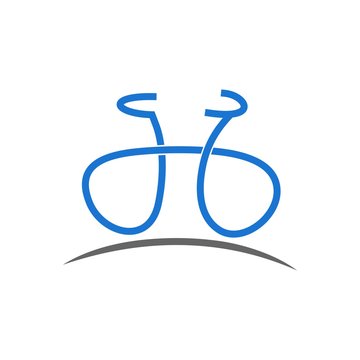 bike shop logo icon Vector

