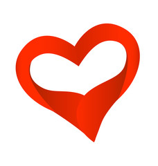 Valentines love heart logo
