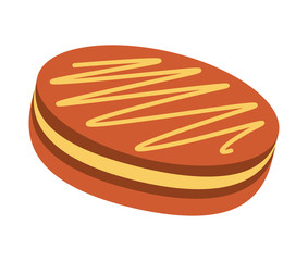 sweet delicious cookie isolated icon