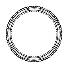 circle frame elegant isolated icon
