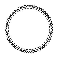circle frame elegant isolated icon