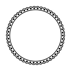 circle frame elegant isolated icon