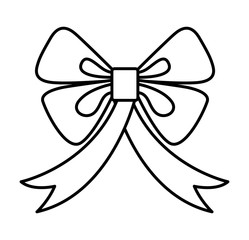 elegant frame with ribbon