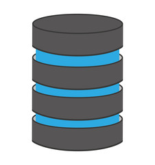 data storage isolated icon