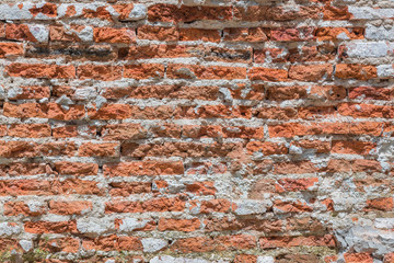 Old red brick wall background texture. grunge brick wall texture.
