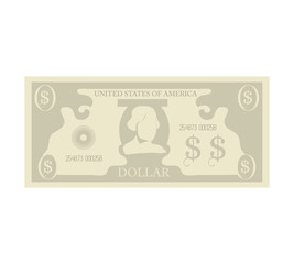 bill money dollar cash economy financial fortune rich bank vector illustration 