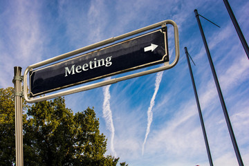 Schild 110 - Meeting