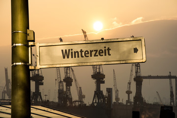 Schild 85 - Winterzeit
