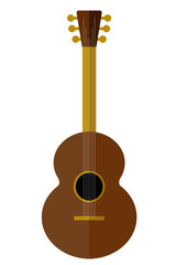 flat icon of acoustic guitar
