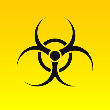 Biohazard symbol sign. 