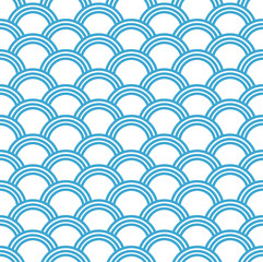 Seamless Background, Half of Blue Circles
