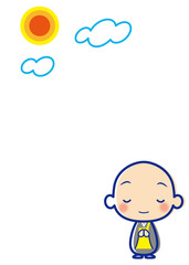 お坊さん　お天道さま