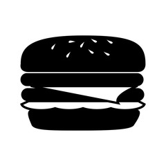 hamburguer fast food american burger deliveryfood tasty vector illustration 