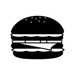 hamburguer fast food american burger deliveryfood tasty vector illustration 