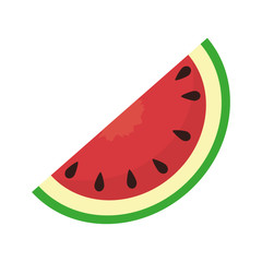 watermelon fruit slice fresh nutrition vitamin tropical  vector illustration