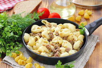 Pasta with meat