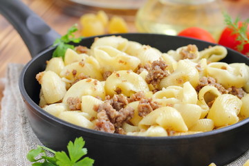 Pasta with meat