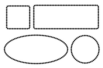 Frame from rope, isolated on white
