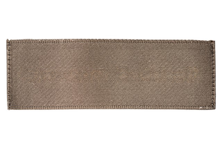 clothes silk label isolated on white