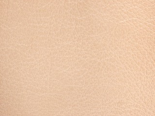 Close up of beige leather texture background