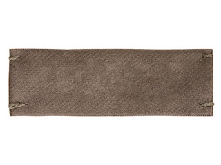 clothes label isolated on white