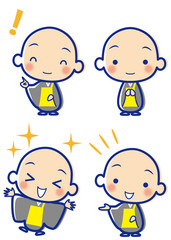 活き活き　お坊さん