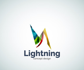 Lightning logo template